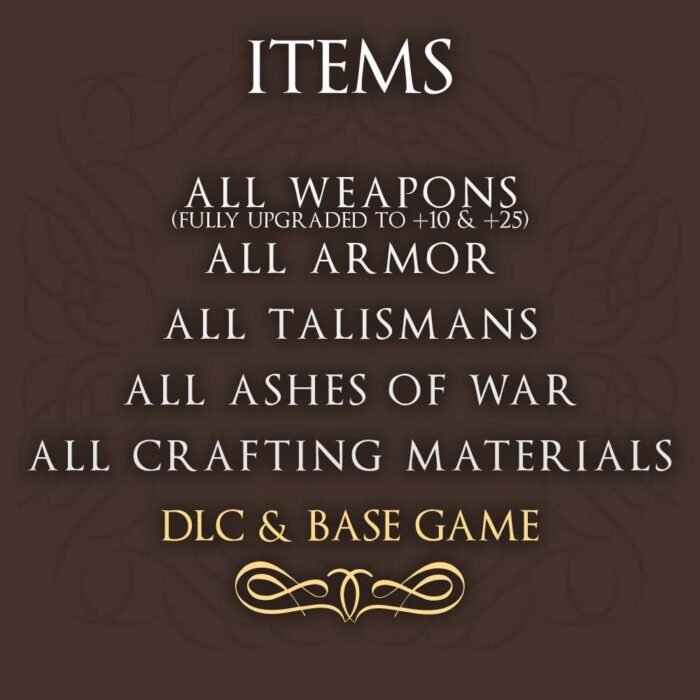 Elden Ring All Items (Base Game & DLC) - Imagem 1