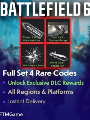 Battlefield 6 Full Set 4 Rare Pack DLC Codes CDKeys Fast Delivery